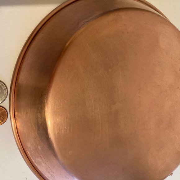 Vintage Metal Copper and Brass Frying Pan - Picture 3 of 6